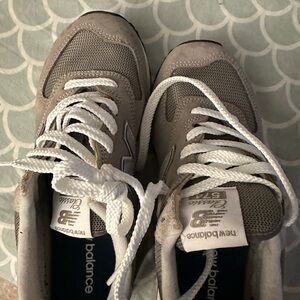 New Balance Women's Sneakers in Gray and White